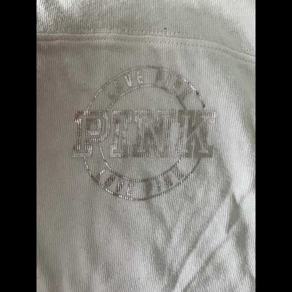 PINK 3/4 Sleeve Cream Two-Tone Top - Picture 2 of 6